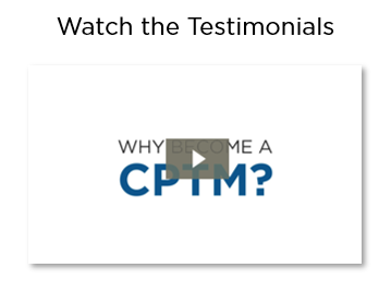 Why become a CPTM Testimonial Video. 